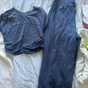 Women's Blue Track Pants & Joggers